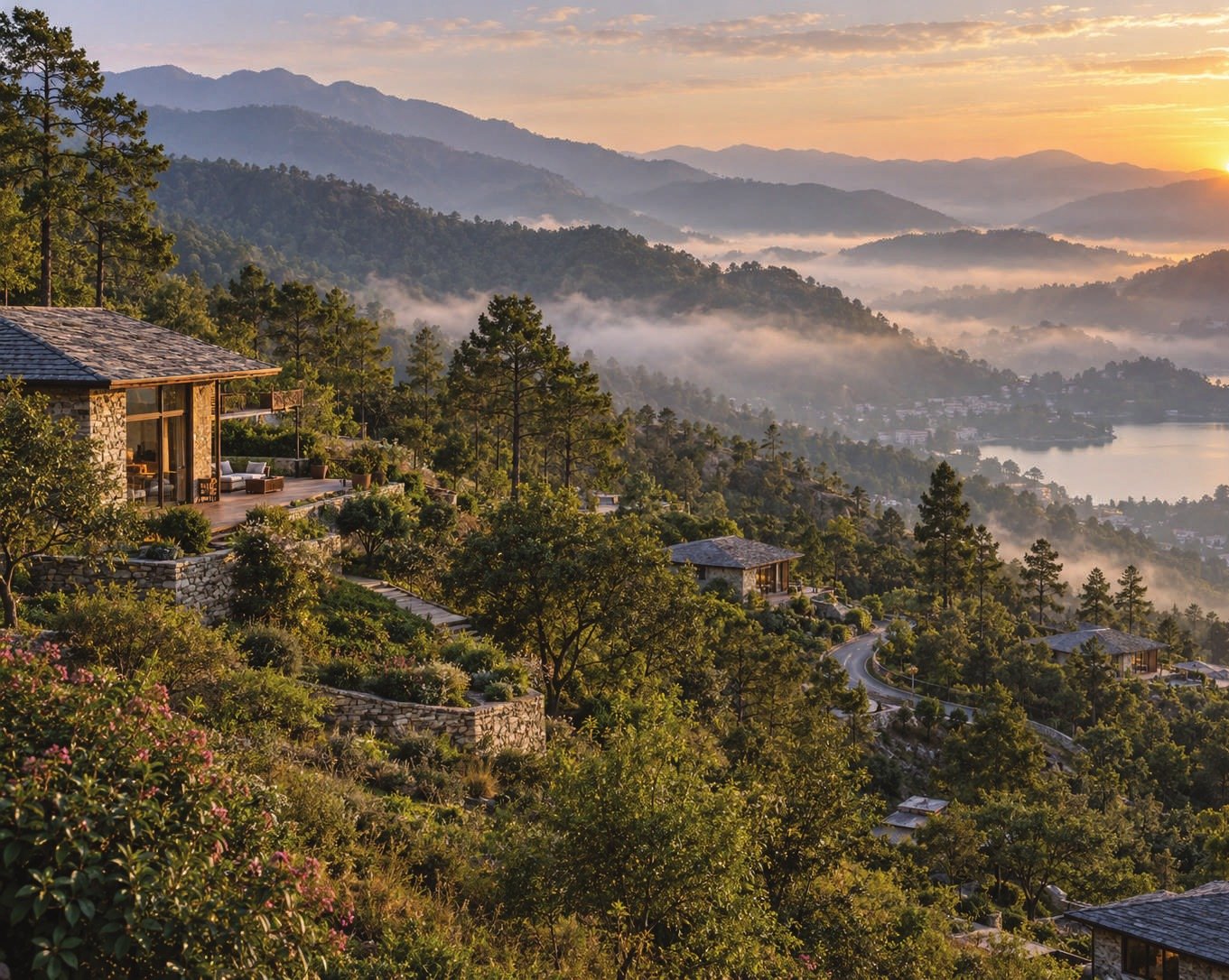 Hill landscape at Aaranya, Ramgarh