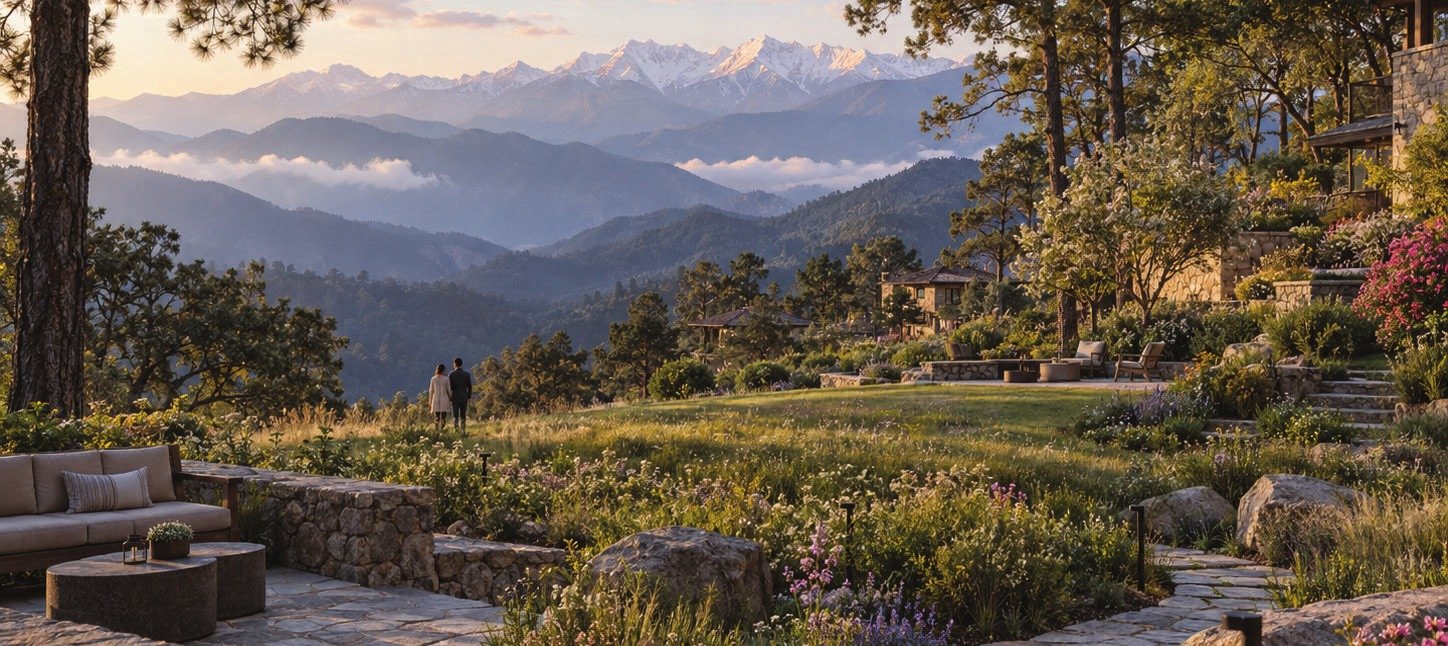 Himalayan views from Ramgarh